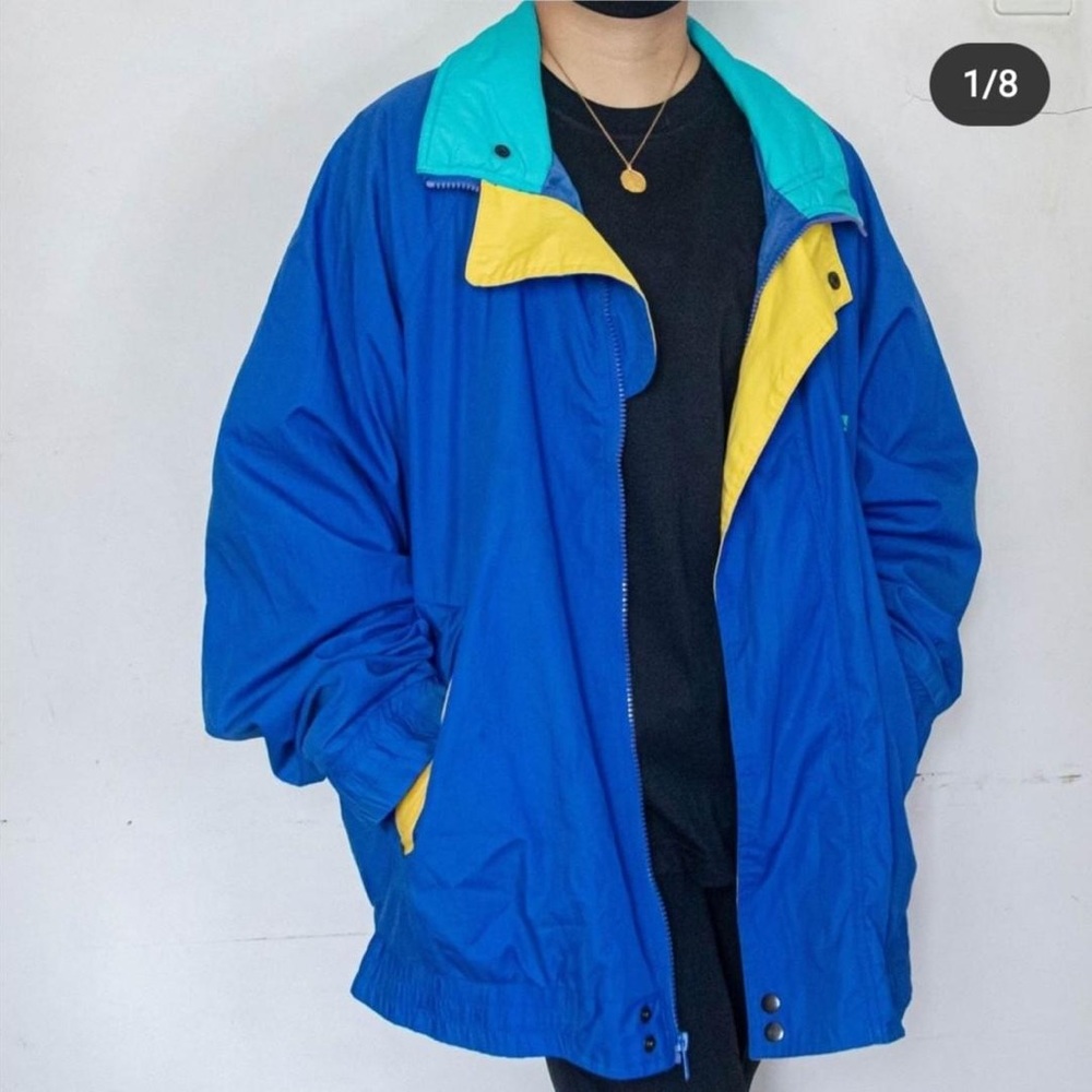 NWT men's unisex vintage 80s Texaco Colorblock Jacket Size
